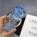 Clear Glass Water Bottle with Time Marker Cover Techmanistan