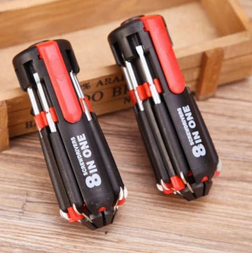 8 In 1 Screwdriver Set With 6 Led Torch - Techmanistan in Pakistan