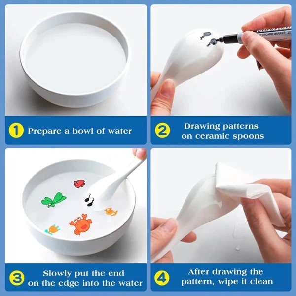 8 Pcs Magical Water Floating Pen Set - Techmanistan in Pakistan