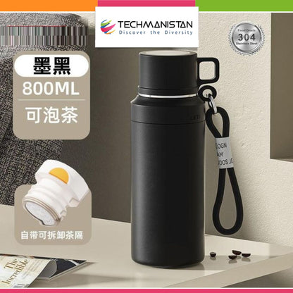 800ml Vacuum Insulated Stainless Steel Sports Water Bottle - Techmanistan in Pakistan
