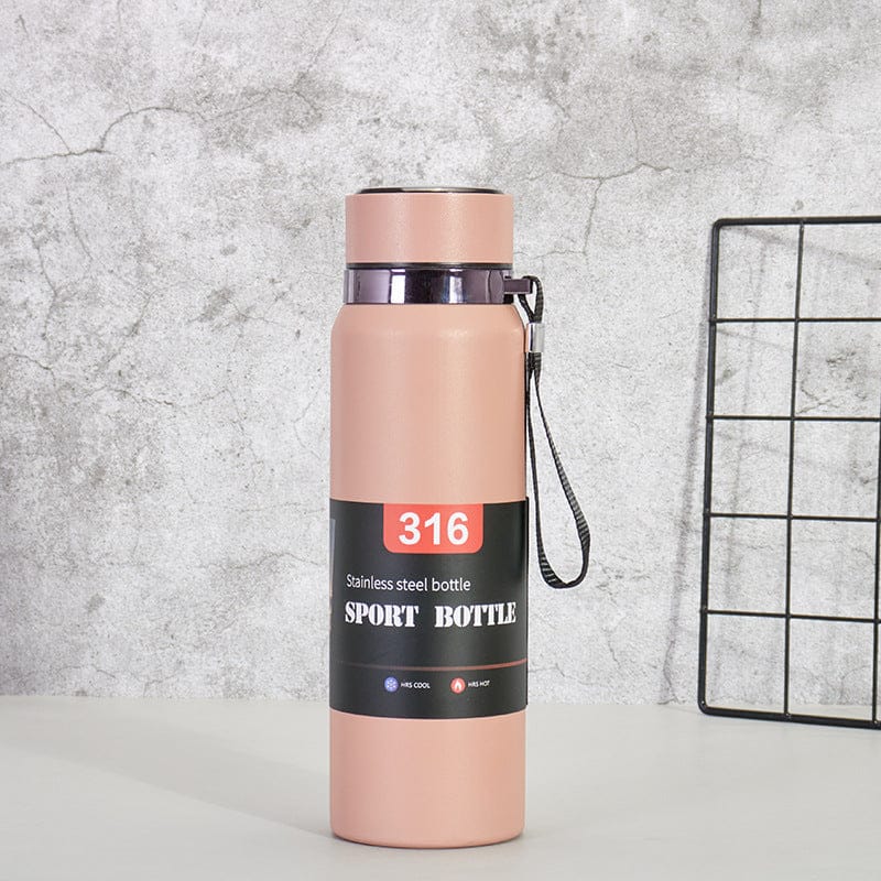 800ml Vacuum Insulated Temperature Display Water Bottle - Techmanistan in Pakistan
