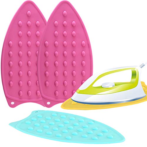 Random Color Silicone Iron Hot Protection Rest Pad Mat Safe Surface Iron Stand Mat Rest Ironing Pad, Silicone Iron Rest Ironing Pad Ironing Insulation Mat