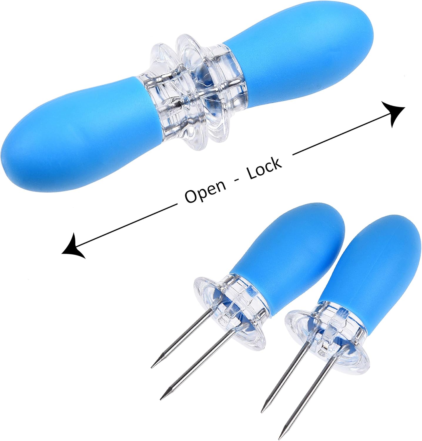 Pack of 8 - Corn Cob Holder Corn Forks