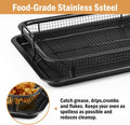 Premium Non-Stick Air Fryer Baking Tray with Mesh Basket