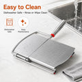 Stainless Steel Cheese Slicer Board with Grid Markings