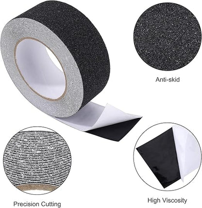 Anti-skid tape roll with close-up details on texture and features
