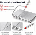 Stainless Steel Cheese Slicer Board with Grid Markings