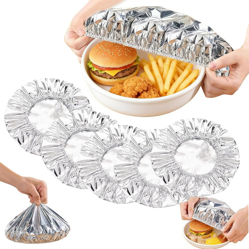 Reusable Aluminium Foil Food Covers Pack Of 10