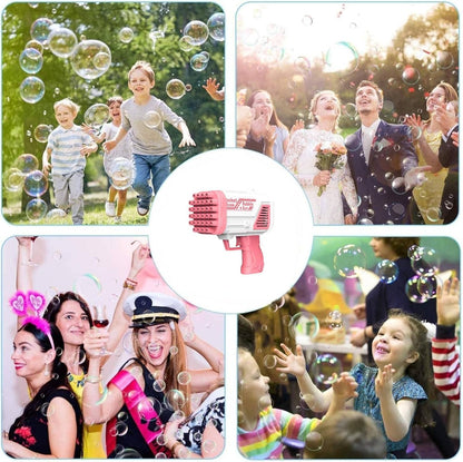 32 Holes Bubble Gun, Bubble Machine for Kids