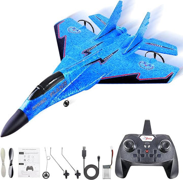 ZY-530 Pro RC airplane with multicolor design and LED lights