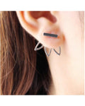 Leaves Shaped Stud Earrings--Techmanistan-My Store