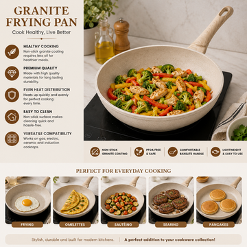 Premium Granite Non-Stick Frying Pan 26cm