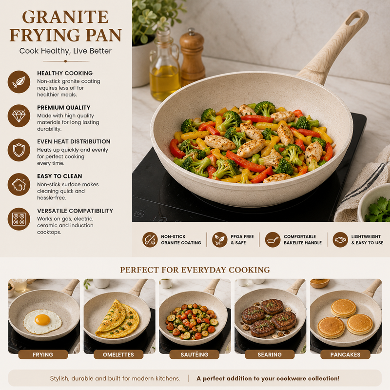 Premium Granite Non-Stick Frying Pan 26cm