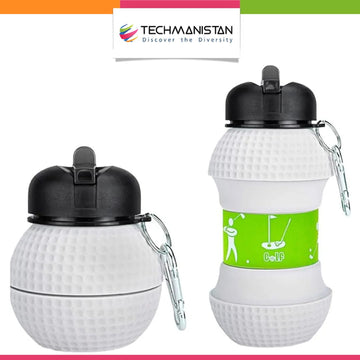 Collapsible Golf Ball Shape Sports Water Bottle