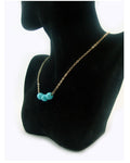 Natural Turquoise Bead Retro Necklace - For Women--Techmanistan-My Store