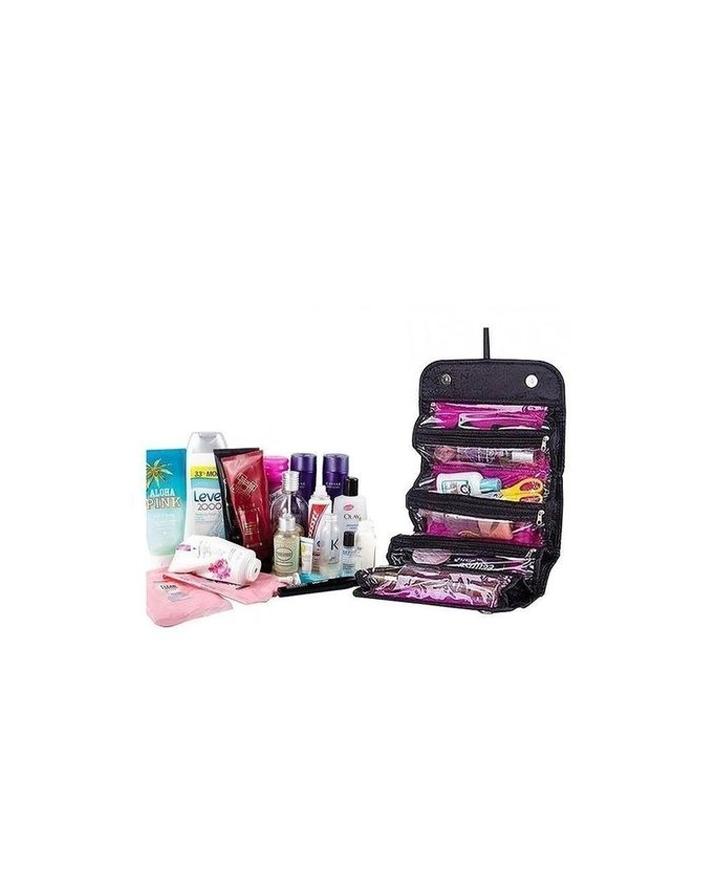 Roll n Go Makeup Organizer & Cosmetic Bag - Black