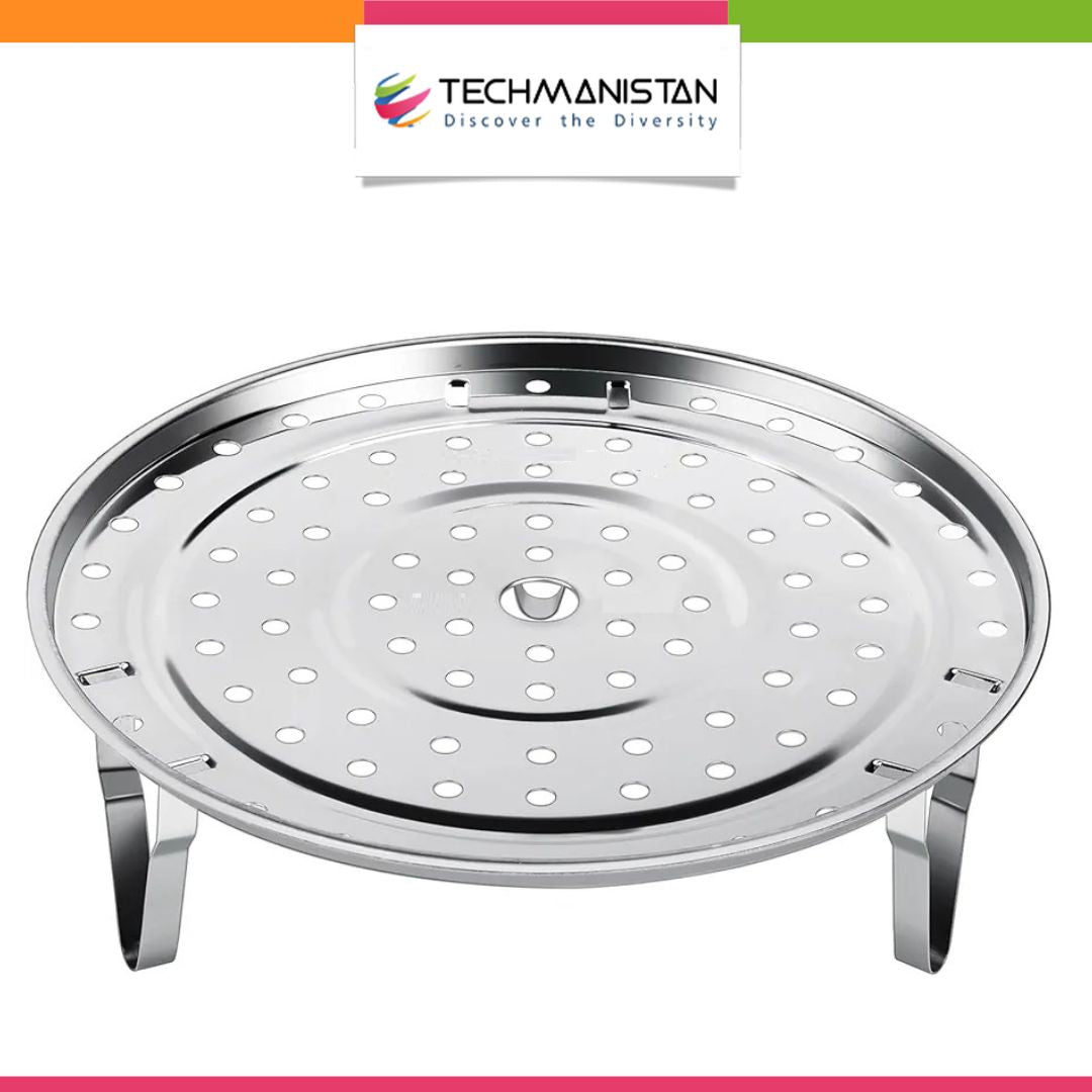 Stainless Steel Steamer Stand with Removable Legs Techmanistan