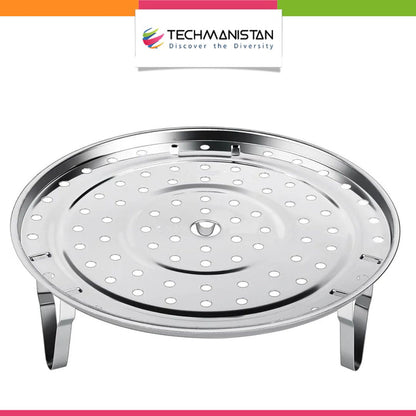 Stainless Steel Steamer Stand with Removable Legs Techmanistan