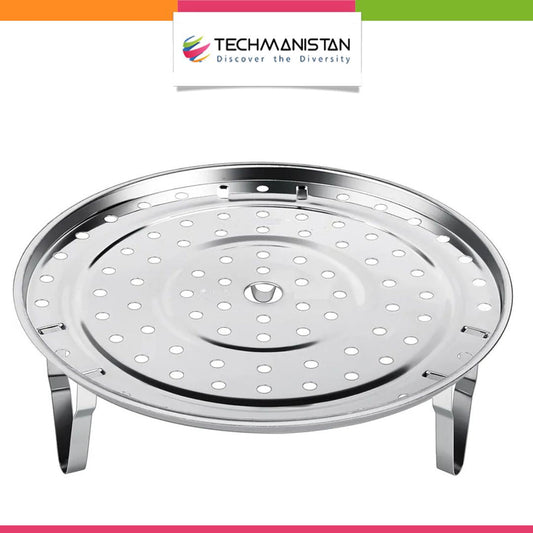 Stainless Steel Steamer Stand with Removable Legs Techmanistan
