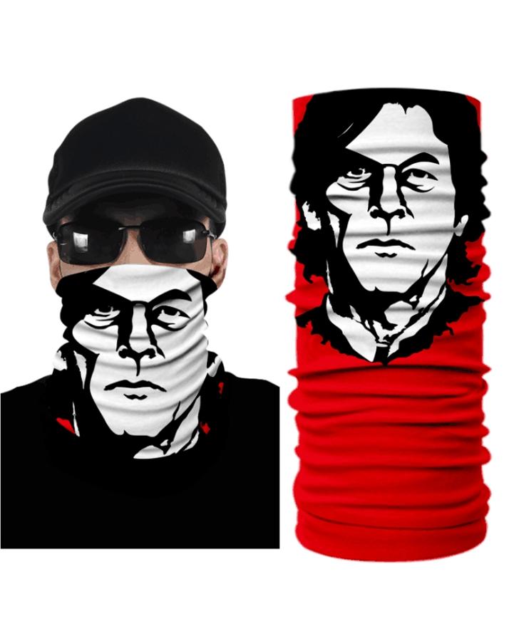 Imran Khan Tube Shaped Face Mask Bandana.