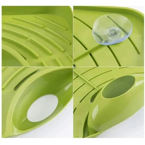 Sink Corner Rack with Tray Storage Organizer Techmanistan