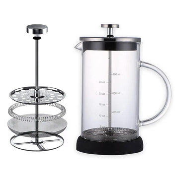 French Press Glass Coffee Maker - 1 Liter