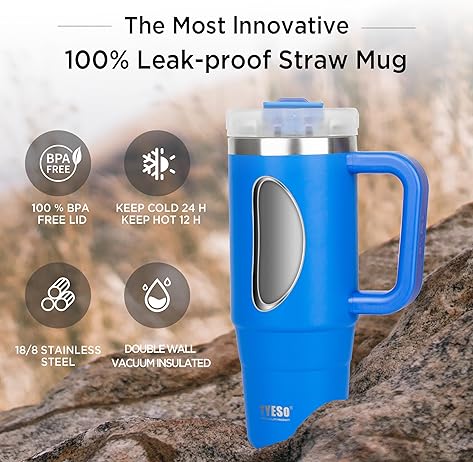 900ml Tumbler Cup with Handle - Techmanistan in Pakistan