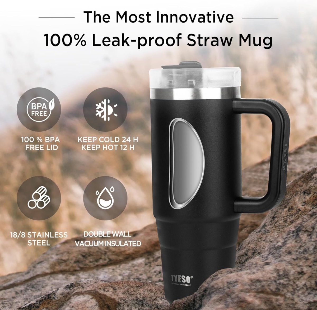 900ml Tumbler Cup with Handle - Techmanistan in Pakistan