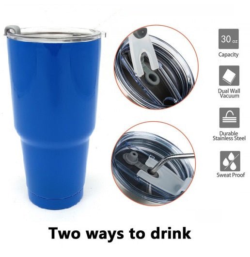 900ml Vacuum Insulated Coffee Travel Mug Tumbler With Lid, Portable Stanley Cup Thermos - Techmanistan in Pakistan