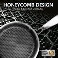 Honeycomb Laser Coated Stainless Steel Soup Pot & Saucepan
