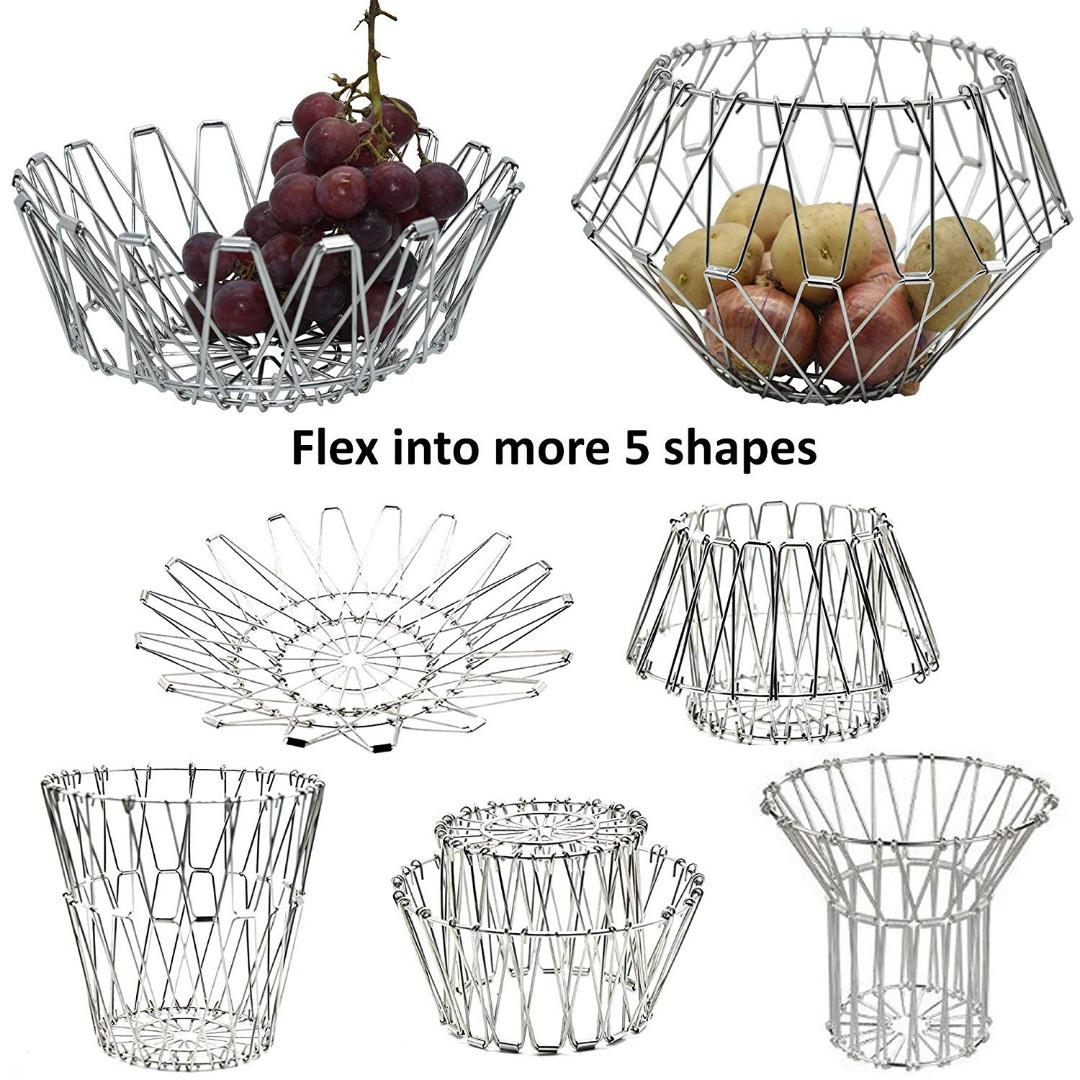 Multipurpose Magical Folding Wire Basket - Techmanistan