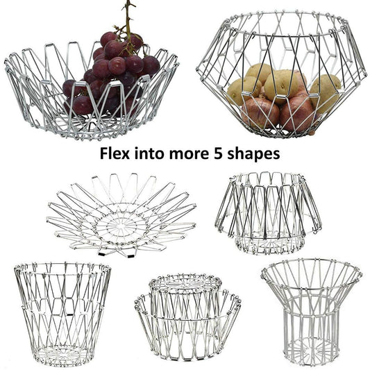 Multipurpose Magical Folding Wire Basket - Techmanistan
