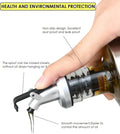Stainless Steel and Glass Oil Dispenser Bottle Techmanistan