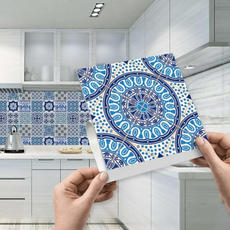 Pack of 24 - Geometrical Talavera Tiles Stickers My Store