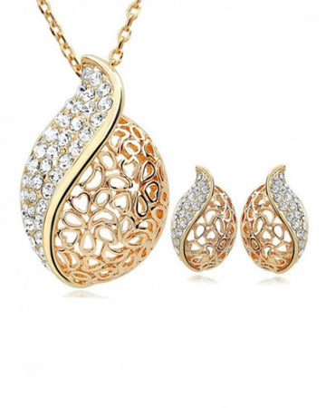 Jewelry Set - Acacia Leaf Pattern--Techmanistan-My Store