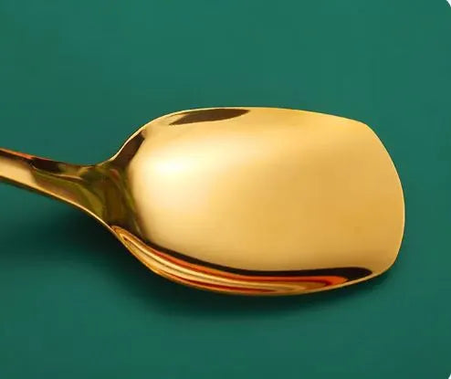 Mirror Polished Stainless Steel Dessert Serving Spoon