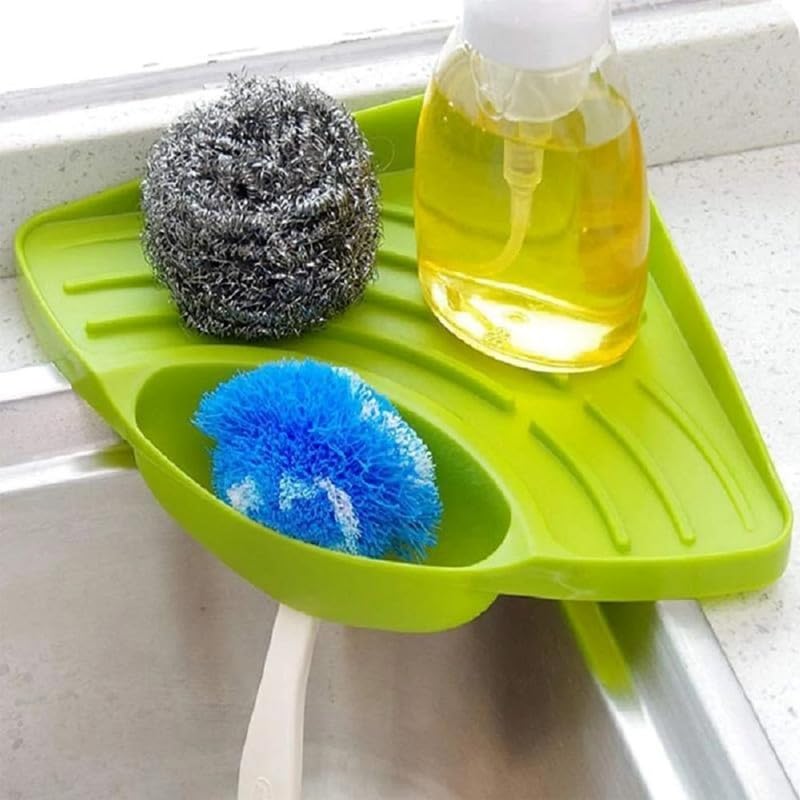 Sink Corner Rack with Tray Storage Organizer Techmanistan