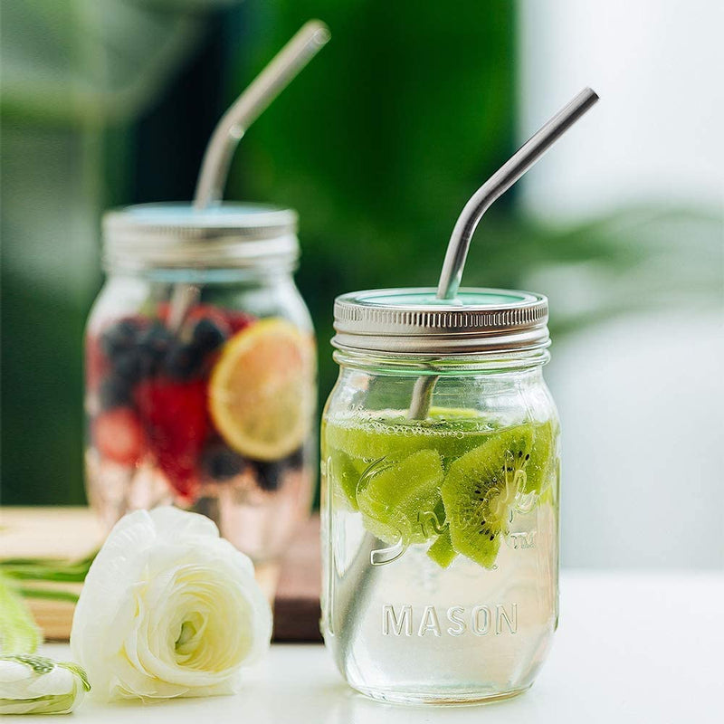 Stainless Steel Reusable Drinking Straws with Cleaning Brush My Store