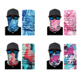 Pack of 4 - Assorted Color and Design Tube Shaped Face Mask Bandana My Store