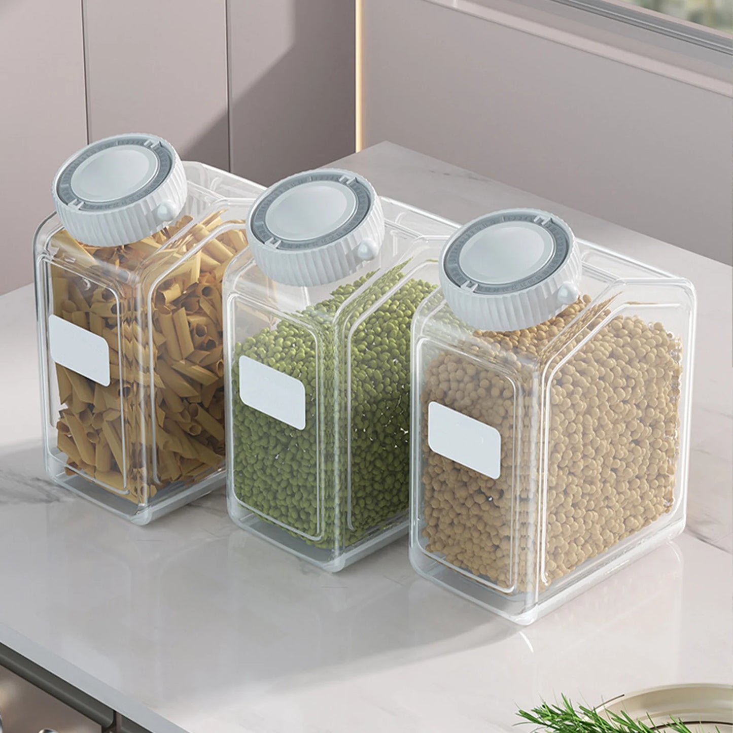 Airtight Flour Storage Container with Rotating Cap