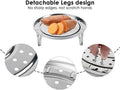 Stainless Steel Steamer Stand with Removable Legs Techmanistan