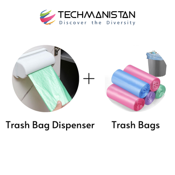 Trash Bags Dispenser Holder + Trash Bags