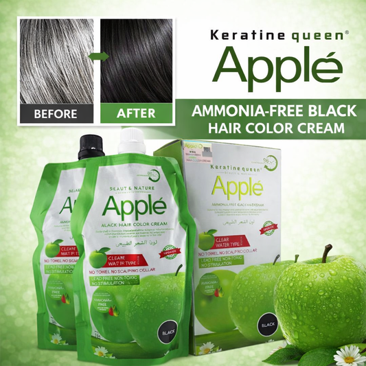 Apple Ammonia-Free Hair Color Cream - Black & Brown
