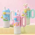 900ml Kawaii Insulated Tumbler with Handle and Straw
