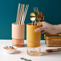 Self Draining Ceramic Chopsticks Cutlery Holder Techmanistan