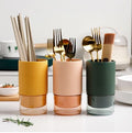 Self Draining Ceramic Chopsticks Cutlery Holder Techmanistan