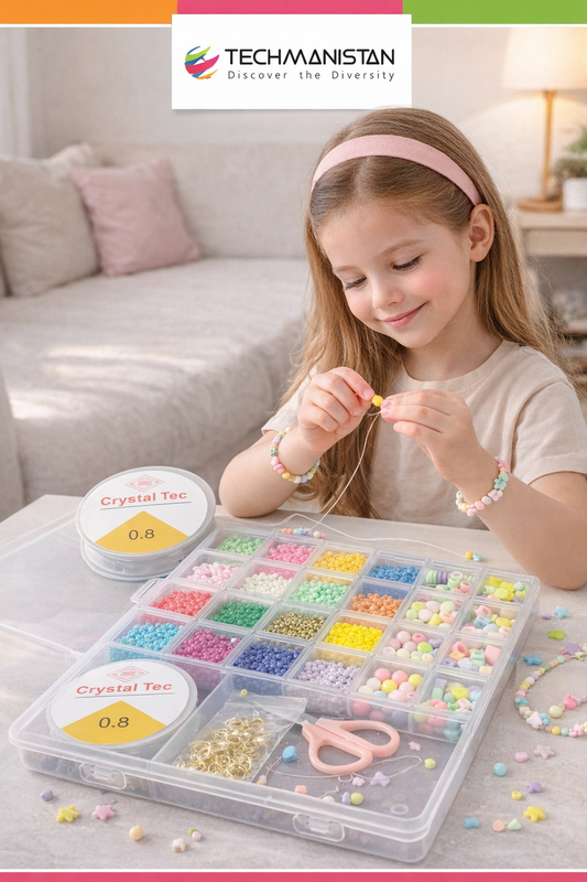 Creative Multicolor Beads Jewelry Making Activity Set