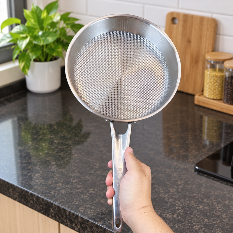 28cm Fish Coating Stainless Steel Fry Pan with Glass Lid