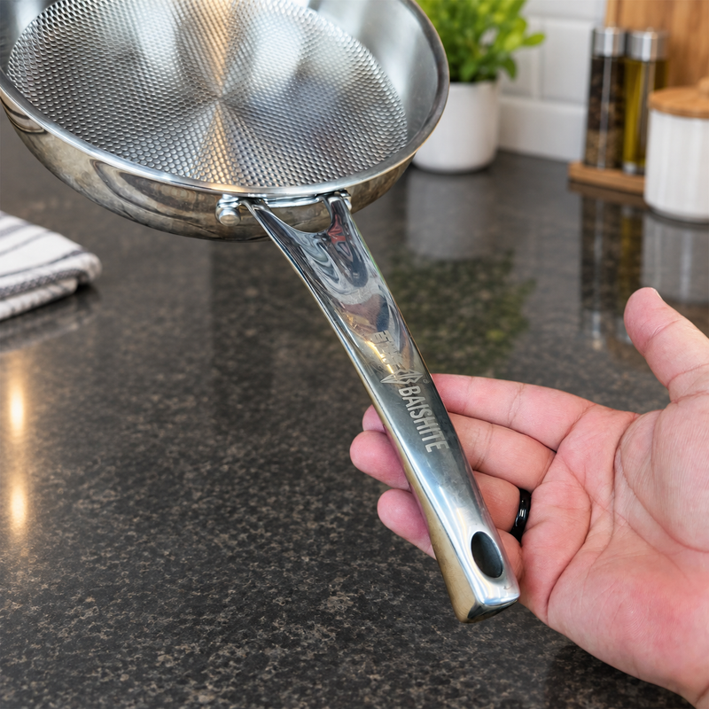 28cm Fish Coating Stainless Steel Fry Pan with Glass Lid