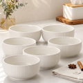 White Ceramic Plate & Bowl Set – 6 & 12 Piece
